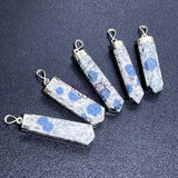 K2 Jasper Crystal Point Pendant (925 Sterling Silver) Faceted Gemstone Jewelry Necklace Supply Craft Supplies & Tools >