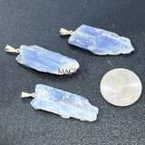 Kyanite Crystal Point Pendant (Silver Plated Bail) Gemstone Jewelry Necklace Supply Craft Supplies & Tools > Beads Gems