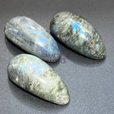 Labradorite Massage Stone Tool Polished Gemstone Carving Home & Living > Home Decor > Home Accents > Rocks & Geodes
