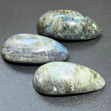 Labradorite Massage Stone Tool Polished Gemstone Carving Home & Living > Home Decor > Home Accents > Rocks & Geodes