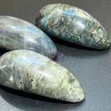 Labradorite Massage Stone Tool Polished Gemstone Carving Home & Living > Home Decor > Home Accents > Rocks & Geodes