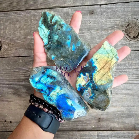 Labradorite One Side Polished Slab - Magick Souls