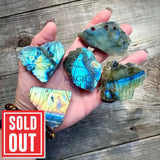 Labradorite One Side Polished Slab - Magick Souls