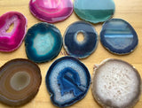 Large Agate Slice (4.5 5 Inches) Size #5 Round Crystal Slab Polished Escort Place Cards Coaster Home & Living > Home