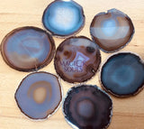 Large Agate Slice (4.5 5 Inches) Size #5 Round Crystal Slab Polished Escort Place Cards Coaster Home & Living > Home