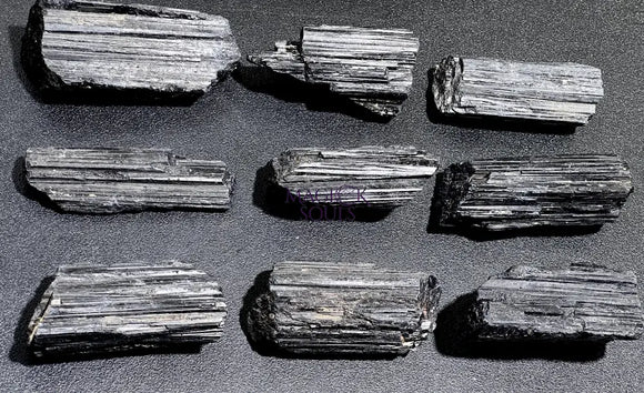 Large Black Tourmaline Crystals (1 3 Inches)(By The Piece Or Pound) Rough Raw Gemstone Home Decor Home & Living > Home