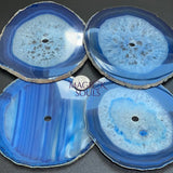 Large Blue Color Agate Slice Clock Faces (5.5 to 6 Inches)(1 CM Drilled Hole) Home & Living > Home Decor > Home Accents