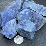 Large Blue Quartz Crystal Rough Raw Stones (By The Piece or Pound) Wholesale Home & Living > Home Decor > Home Accents