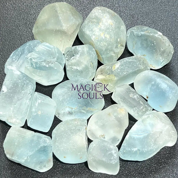 Large Blue Topaz Rough Raw Crystal (By The Piece or Gram) Wholesale Home & Living > Home Decor > Home Accents > Rocks &