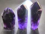 Large Extra Quality Dark Amethyst Crystal Faceted Scepter Point Standing Tower Staff Wand Home & Living > Home Decor >