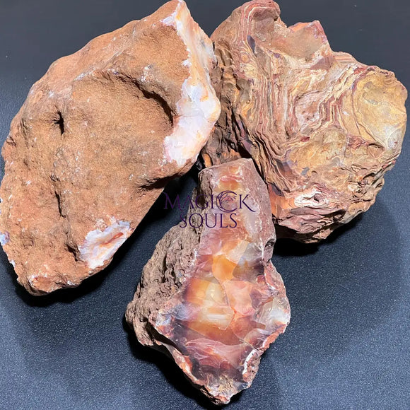 Large Extra Quality Red Carnelian Agate Crystal Boulders (4 8 Inches) Rough Raw Stones Home & Living > Home Decor >