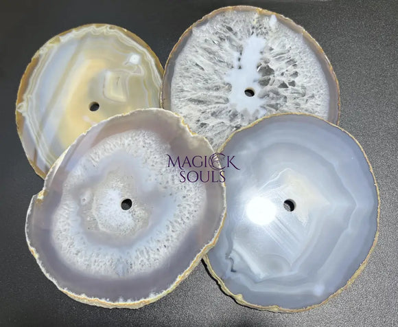 Large Natural Color Agate Slice Clock Faces (6 7 Inches)(1 CM Drilled Hole) Home & Living > Home Decor > Home Accents >