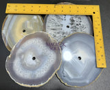 Large Natural Color Agate Slice Clock Faces (6 7 Inches)(1 CM Drilled Hole) Home & Living > Home Decor > Home Accents >