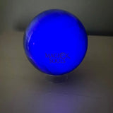 Large Natural Fluorite Sphere 75mm UV Reactive - Magick Souls