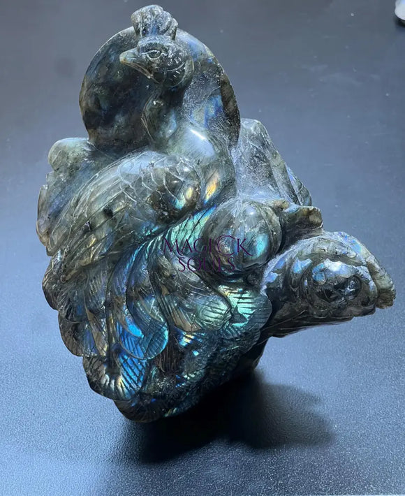 Large Peacock Flashy Labradorite Crystal Carving Select Wholesale Art & Collectibles > Sculpture > Art Objects