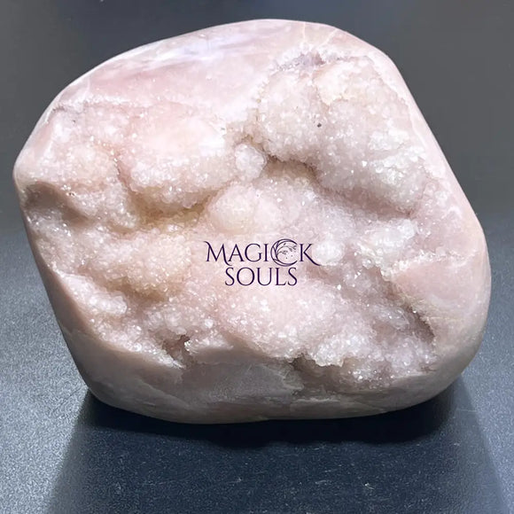 Large Pink Amethyst Druzy Crystal Cluster Standing Freeform Select Polished Carving Home & Living > Home Decor > Home