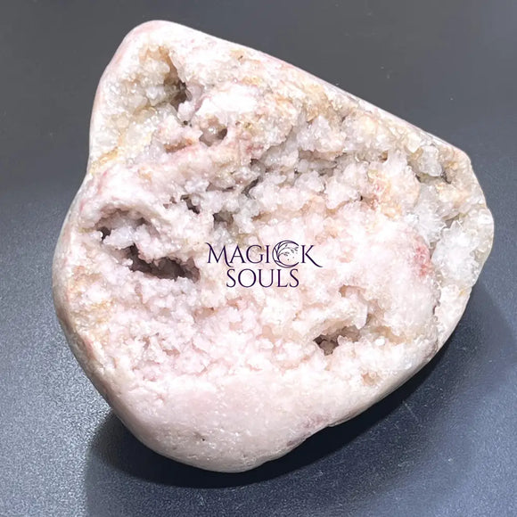 Large Pink Amethyst Druzy Crystal Cluster Standing Freeform Select Polished Carving Home & Living > Home Decor > Home