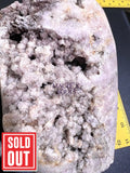 Large Pink Amethyst Druzy Crystal Cluster Standing Freeform Select Polished Carving Home & Living > Home Decor > Home