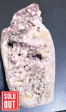 Large Pink Amethyst Druzy Crystal Cluster Standing Freeform Select Polished Carving Home & Living > Home Decor > Home