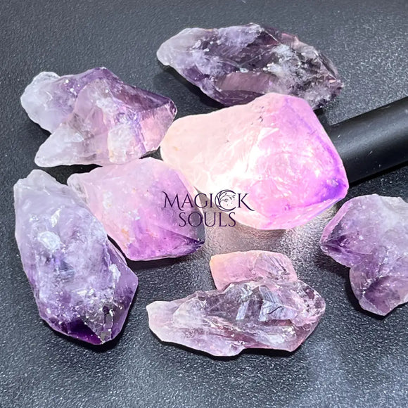 Large Purple Amethyst Crystal Points Rough Raw Gemstone Decor Supply Home & Living > Home Decor > Home Accents > Rocks