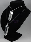 Large Quartz Crystal Point Pendant (Silver Plated) Wholesale Craft Supplies & Tools > Beads Gems & Cabochons > Charms &