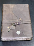 Large Rustic Brown Leather Bound 100 Page Sketchbook Notebook Key Carving Wholesale Books Movies & Music > Books >