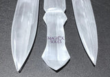 Large Selenite Crystal Decorative Sword Carving (15 Inch Avg) Home & Living > Spirituality & Religion > Reiki & Chakras