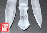 Large Selenite Crystal Decorative Sword Carving (15 Inch Avg) Home & Living > Spirituality & Religion > Reiki & Chakras