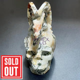 Large Skull and Dragon Carving Red Moss Agate Select Wholesale Art & Collectibles > Sculpture > Art Objects