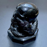Large Skull and Snake Obsidian Carving Select Wholesale Art & Collectibles > Sculpture > Art Objects
