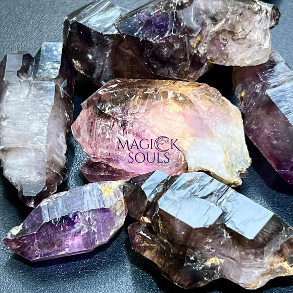 Large Smoky Shangaan Amethyst Points And Scepters From Zimbabwe Raw Crystals Home & Living > Home Decor > Home Accents