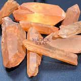 Large Tangerine Quartz Crystal Rough Raw Points (By The Piece or Pound) Wholesale Home & Living > Home Decor > Home