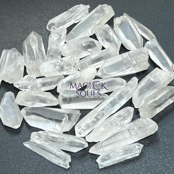 Lemurian Clear Quartz Crystal Points (By The 3 Pc or 1 LB) Rough Raw Gemstone Decor Wholesale Home & Living > Home
