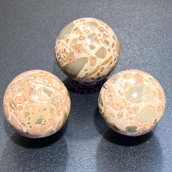 Leopardite Sphere (4 CM)(Leopard Skin Jasper) Bulk Wholesale Lot Polished Gemstone Decor Carving Home & Living > Home