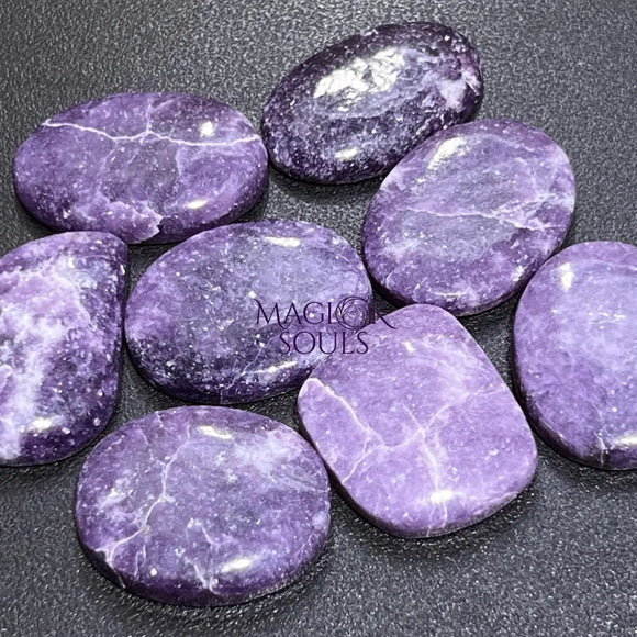 Lilac Lepidolite Cabochons Mixed Shapes And Sizes Bulk Wholesale Jewelry Supply Craft Supplies & Tools > Beads Gems &
