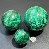 Malachite Spheres (3 Sizes)(5 10 CM) Large Polished Carving Home & Living > Home Decor > Home Accents > Rocks & Geodes