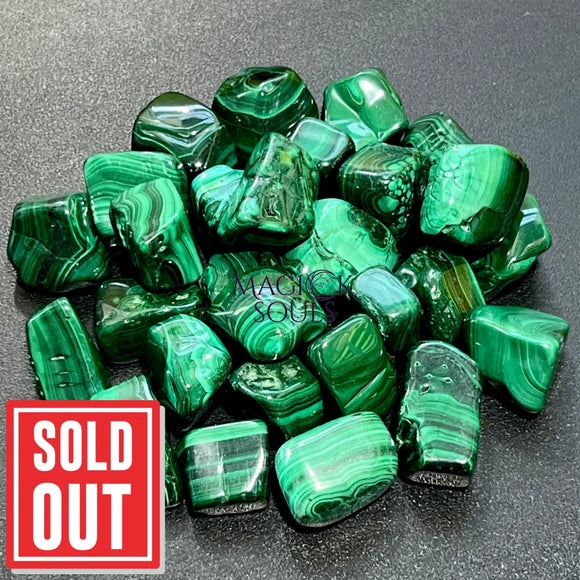 Malachite Tumbled (1 Kilo)(2.2 LBs) Bulk Wholesale Lot Polished Natural Gemstones Healing Crystals And Stones Home &