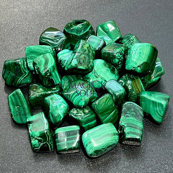 Malachite Tumbled (1 Kilo)(2.2 LBs) Bulk Wholesale Lot Polished Natural Gemstones Healing Crystals And Stones Home &