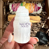 Meditation Healing Crystal Gift Set - 7 Pc. Real Crystals and Sage and Palo Santo Healing Essentials - Magick Souls