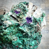 Mexican Malachite and Fluorite UV Mineral Specimen - Magick Souls
