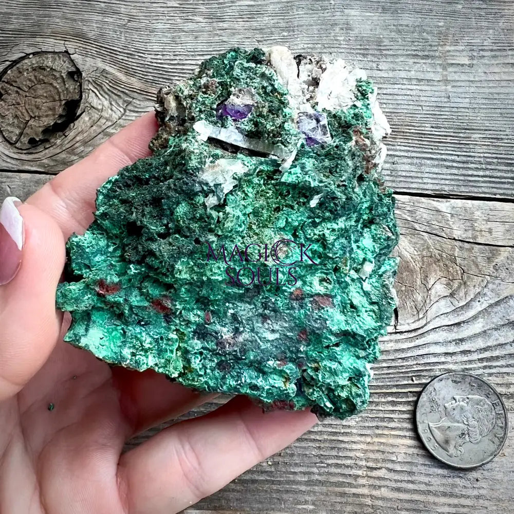 Mexican Malachite and Fluorite UV Mineral Specimen - Magick Souls
