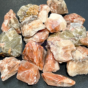 Mixed Color Red Green Calcite Crystal Rough Raw Stones (By The Piece or Pound) Wholesale Home & Living > Home Decor >