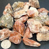 Mixed Color Red Green Calcite Crystal Rough Raw Stones (By The Piece or Pound) Wholesale Home & Living > Home Decor >