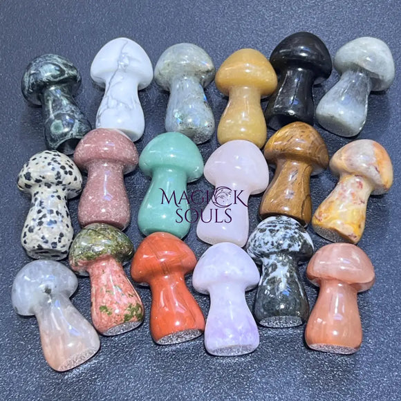 Mixed Crystal Mushrooms Gemstone Carving Decor Bulk Wholesale Home & Living > Home Decor > Home Accents > Rocks & Geodes
