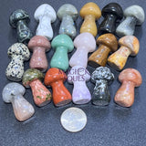 Mixed Crystal Mushrooms Gemstone Carving Decor Bulk Wholesale Home & Living > Home Decor > Home Accents > Rocks & Geodes