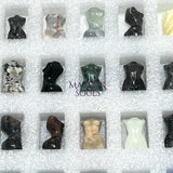 Mixed Gemstone Lady Carvings Collection (24 Pcs) Bulk Wholesale Assorted Flat Box Home & Living > Home Decor > Home
