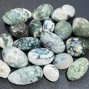 Moss & Tree Agate Tumbled Stones Mixed Quality (By The Piece or Pound) Bulk Wholesale Lot Home & Living > Home Decor >
