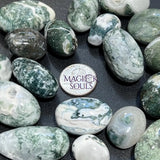 Moss & Tree Agate Tumbled Stones Mixed Quality (By The Piece or Pound) Bulk Wholesale Lot Home & Living > Home Decor >