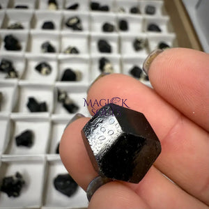 Natural Schorl Tourmaline with Hyalite Opal & Smoky Quartz – Namibia Rocks & Fossils