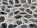 Oco Geode Cut Crystals (Avg 3.5 LBs) Box Flat Bulk Wholesale Lot Rough Raw Stones Natural Gemstones Home & Living >